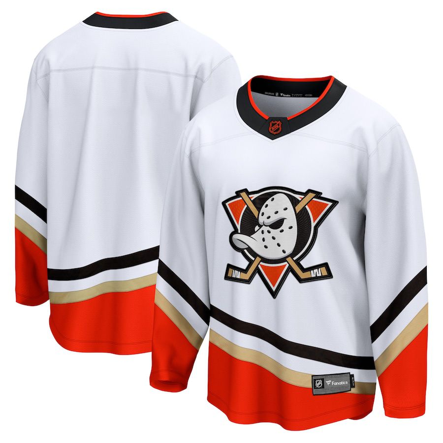 Men Anaheim Ducks Fanatics Branded White Special Edition Breakaway Blank NHL Jersey->women nhl jersey->Women Jersey